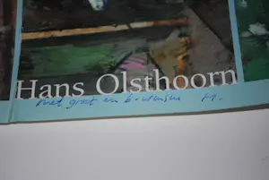 Hans Olsthoorn - 2 boeken, 1 gedichtenbundel (gesigneerd, 292/500) & 1 affiche (gesigneerd) kopen? Bied vanaf 75!