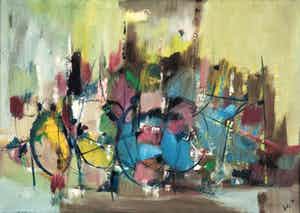 Iet van Es - Abstract verkocht voor € 150!