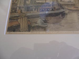 Marius Johannes Janssen - - Ingekleurde Ets. Rotterdam West Nieuwland en de Kolk kopen? Bied vanaf 45!