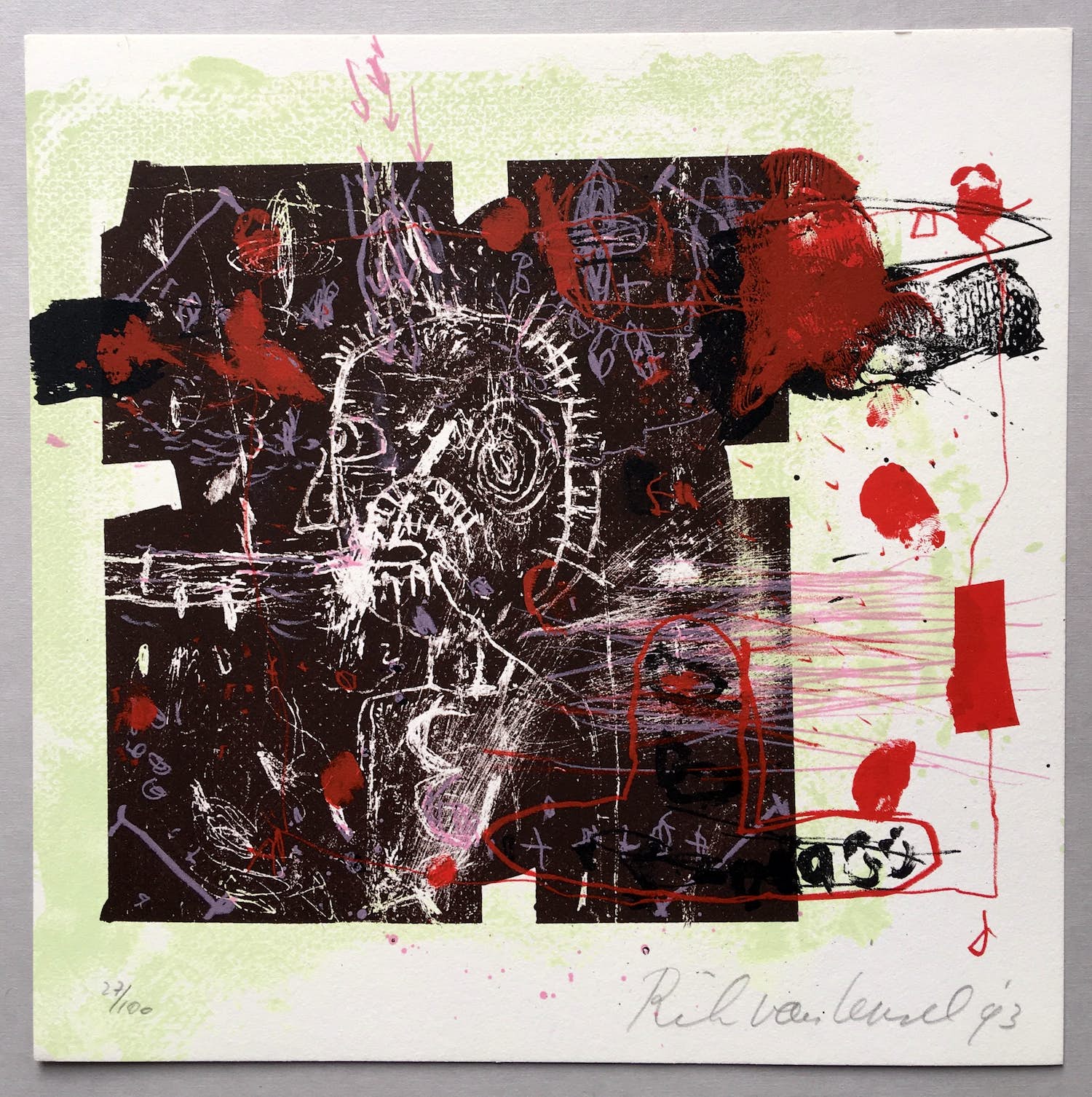 Rik van Iersel - litho - 1993 -oplage 100 ex. verkocht voor € 35!