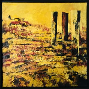 Constantijn Molenkamp - ‘Zeeschap’ (groot, pasteus werk) kopen? Bied vanaf 395!