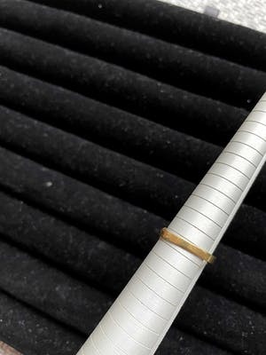 18kt gouden diamanten ring+saffier, maat 54/17,25, 4,06 gr kopen? Bied vanaf 250!