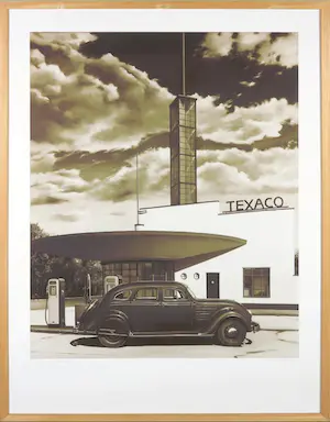 Araun Gordijn - Giclée, Texaco - Ingelijst kopen? Bied vanaf 100!