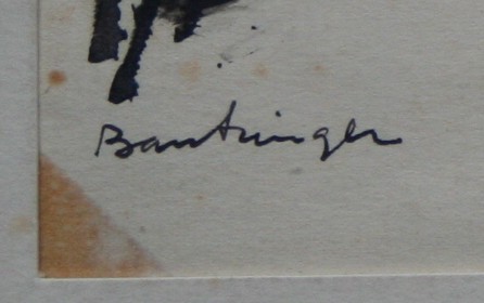 Cees Bantzinger - tekening met inkt op papier kopen? Bied vanaf 1!