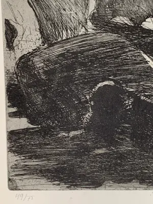 Auke de Vries - ets Stenen 1966 kopen? Bied vanaf 40!