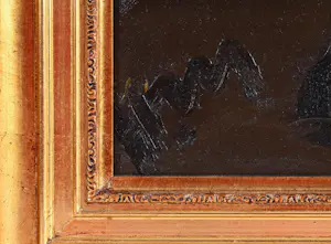 Hubert Malfait - schilderij - Titel: boer met paard - handgesigneerd - ingelijst kopen? Bied vanaf 2800!