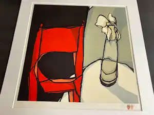 Buy Fon Klement - Haches rood (rode stoel )? Bid from 100!