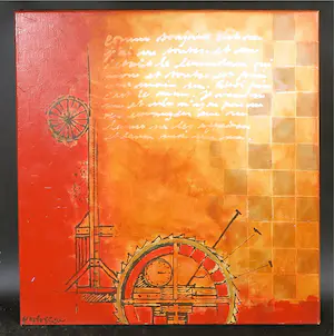 Carolina Paulussen - Acyl op doek, Zonder titel kopen? Bied vanaf 70!