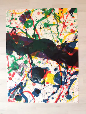 Sam Francis - "Poèmes dans le ciel" 1986 - Lithographie auf Rives-Velin kopen? Bied vanaf 120!