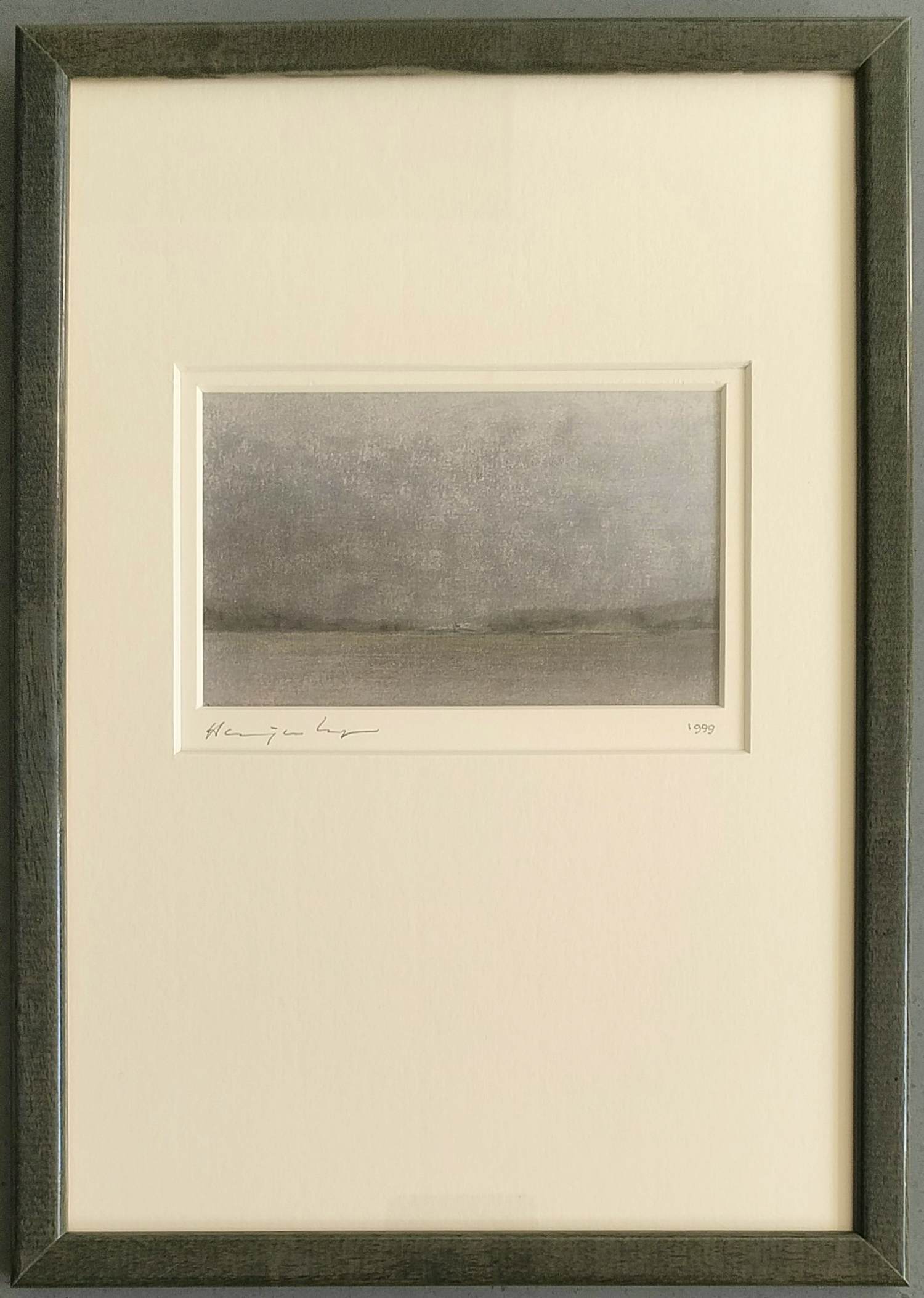 Harry van Kuyk - HORIZONtaal – ringmap met ingelijste pasteltekening kopen? Bied vanaf 199!