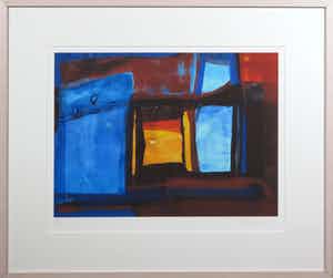 Theo Kuijpers - Litho, Zonder titel - Ingelijst verkocht voor € 40!