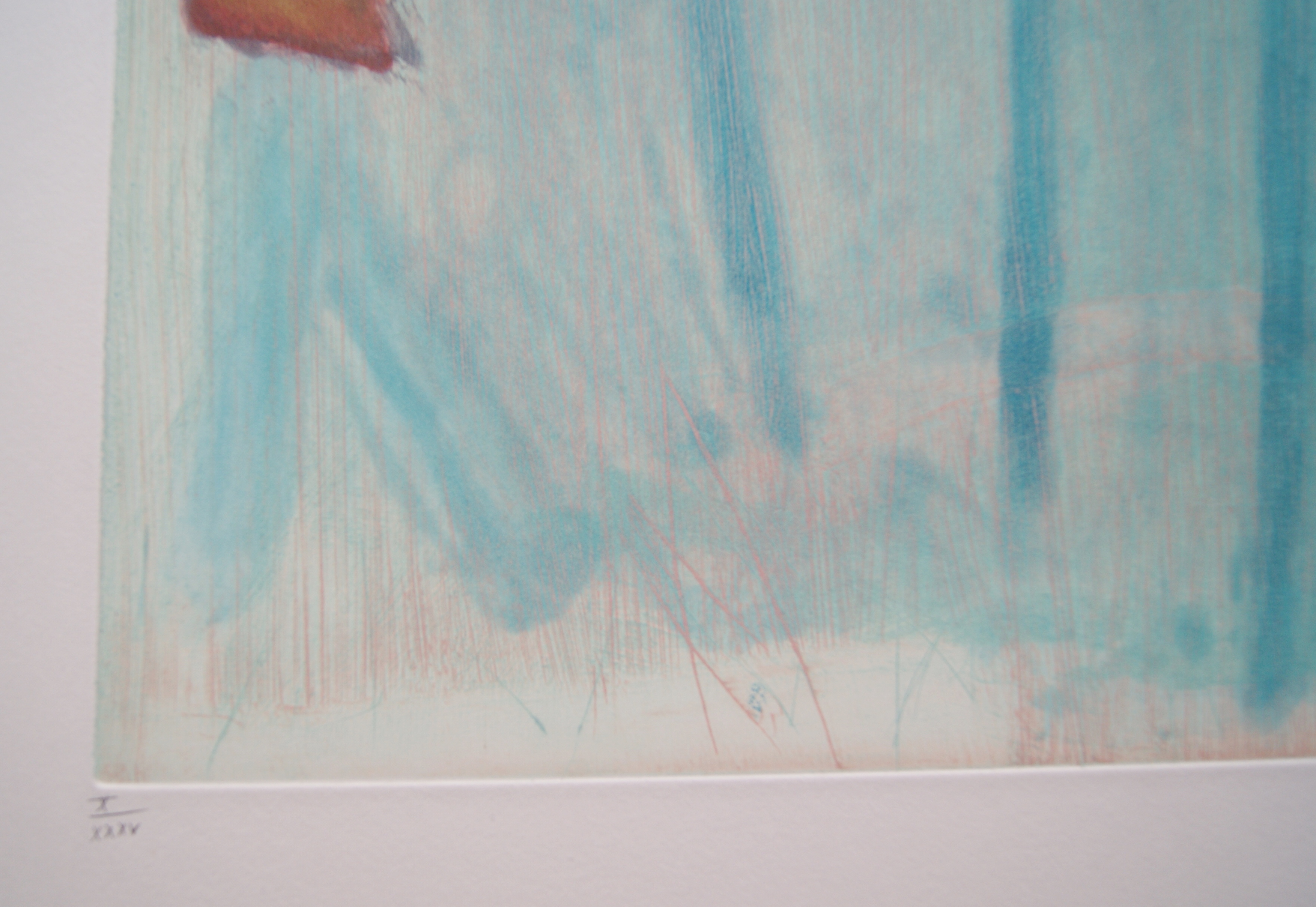 Kees Slegt - kleurenets 'abstract landschap - 1988 kopen? Bied vanaf 50!