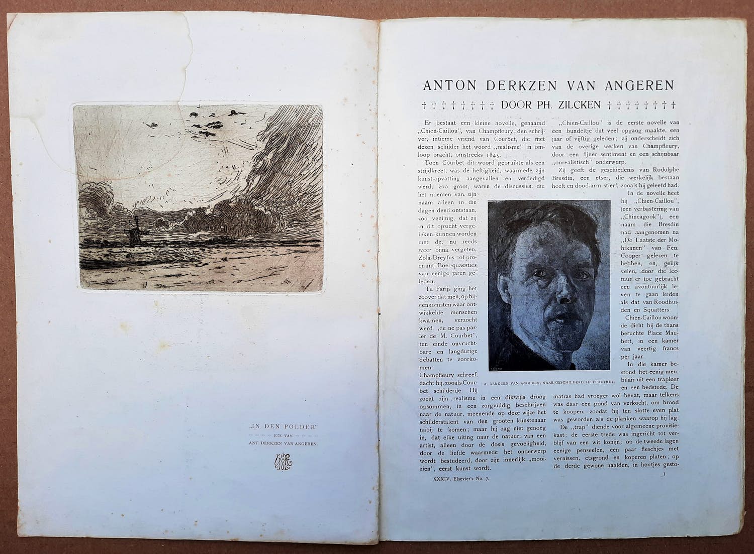 Antoon Derkzen van Angeren - (Molen) In den Polder - Elzevier 1935 No.7 - 21584 kopen? Bied vanaf 50!
