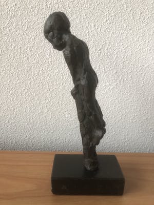 Brons (Onbekend) - Massief bronzen beeld van een kind kopen? Bied vanaf 35!