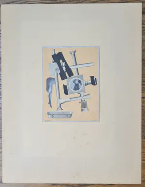 Albert Huyot - Compositie - handgesigneerde collage kopen? Bied vanaf 345!