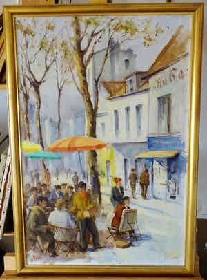 Zacharias Simons - Parijs tafereel verkocht voor € 55!