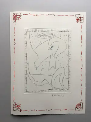 Pierre Alechinsky - kleurenets L’origine du monde 2 - 1993 kopen? Bied vanaf 595!