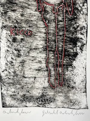 Anton Heyboer - Kleed, ets uit 1966, opnieuw gedrukt in 1987, handgekleurd kopen? Bied vanaf 100!