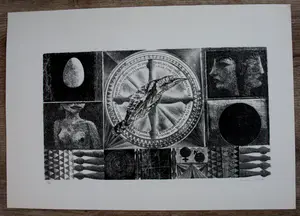 Charles Donker - Litho: Mensen, dieren en dingen(Wryneck) kopen? Bied vanaf 150!