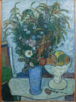 Pieter Fraterman - Olieverf op karton, Bloemstilleven - Ingelijst kopen? Bied vanaf 50!