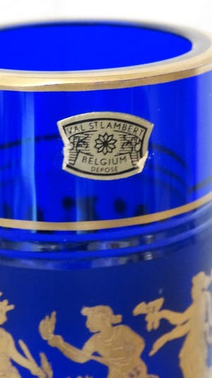 Val-Saint-Lambert - 24 KT decoratie Val Saint Lambert vaas kopen? Bied vanaf 200!