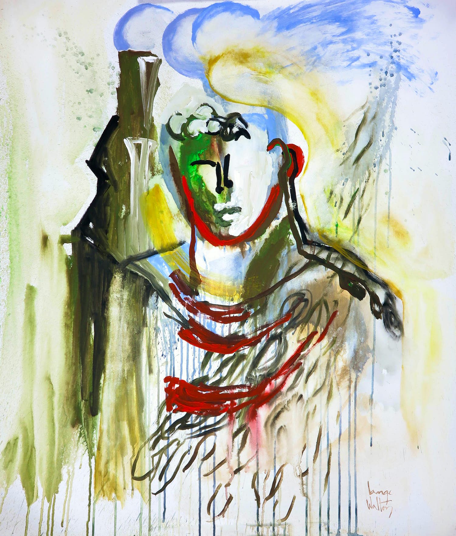 Fernando Lange Walton - Gouache, Zonder Titel kopen? Bied vanaf 1!