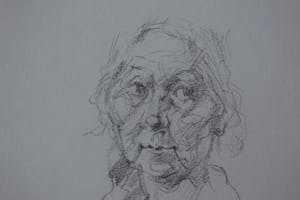 Joop Liesker - Portret oudere dame kopen? Bied vanaf 35!