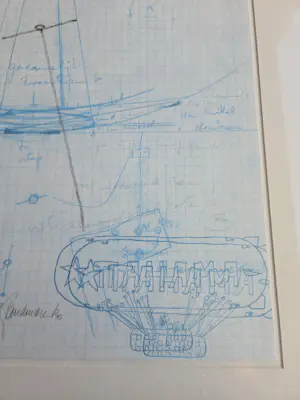 Panamarenko - V1 Barada Jet - Study for Knikkebeen kopen? Bied vanaf 2495!