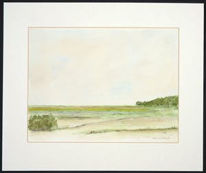 Han Wellerdieck - Aquarel op papier, Landschap kopen? Bied vanaf 1!