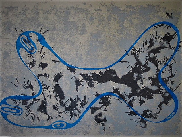 Theo van den Akker - Uniek Grafiek ! - zeer bep. oplage (25) "DNA" gesigneerd  kopen? Bied vanaf 1!