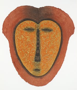 Alain Berck Vitz - Carborundum op geschept papier, The Lion - Ingelijst kopen? Bied vanaf 50!