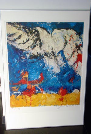 Jan Cremer - Hunted Eagle, gelijst met passepartout kopen? Bied vanaf 260!
