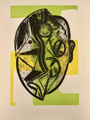 Kees Spermon - Abstracte kop kopen? Bied vanaf 50!