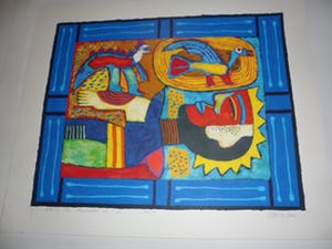 Clemens Briels - Zeefdruk. Snoring like dinosaurs at C. de C. kopen? Bied vanaf 90!