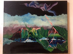 Lourens Lubbers - Surrealistische compositie - Olieverf op doek kopen? Bied vanaf 120!