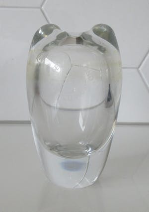 Floris Meydam - voor Royal Leerdam - Dubbelwandig blank glazen vaasje kopen? Bied vanaf 15!