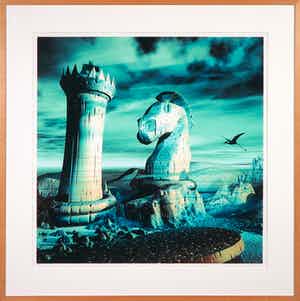 Arturo - Giclée, Toren en Paard - Ingelijst verkocht voor € 40!