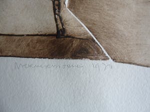 Werner Moonen - Abstracte Ets, zonder titel kopen? Bied vanaf 40!