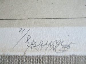 Bruno Bruni - Gesigneerde ets kopen? Bied vanaf 35!