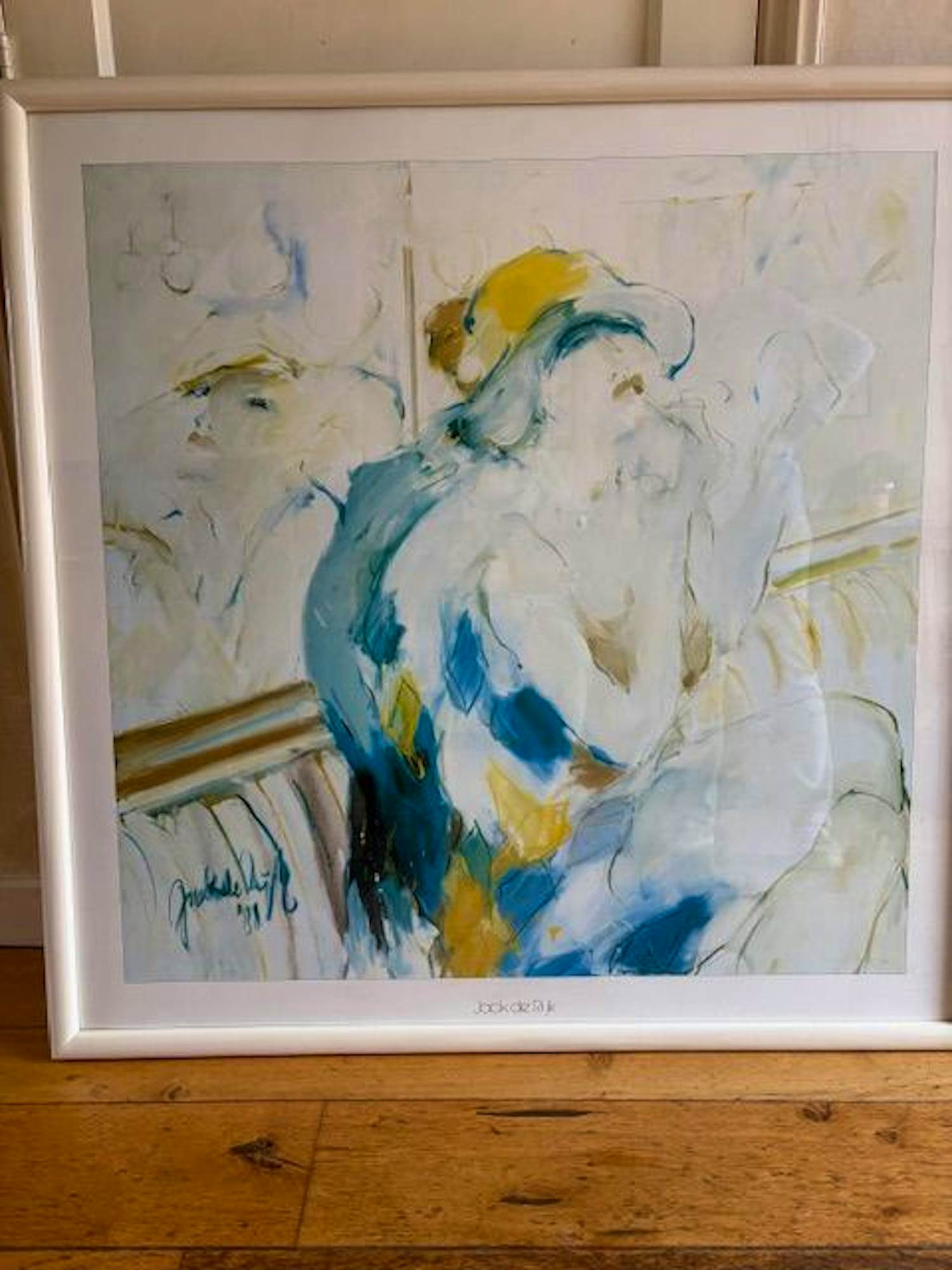 Jack de Rijk - kleurrijke vrouw op bankje verkocht voor € 75!