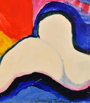 Annemiek Tjepkema - Abstract kleurrijk kopen? Bied vanaf 100!