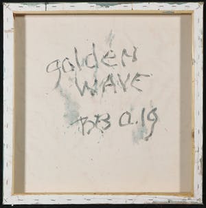 Bert Braam - Acryl op doek, Golden Wave kopen? Bied vanaf 1!