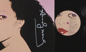 Andy Warhol - Handgesigneerde LP-hoes album Silk Electric van Diana Ross- Ingelijst kopen? Bied vanaf 1!