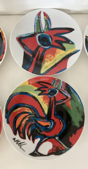 Maya Wildevuur - 12 delig servies Kippen kopen? Bied vanaf 35!