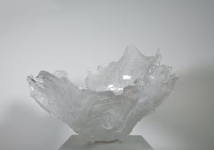 Susan Hammond - Uit de Seascapes serie - Glazen sculpturale sier schaal (Groot!) kopen? Bied vanaf 1!
