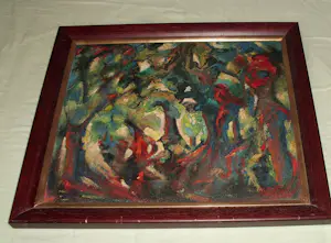 Hugo Metsers - Abstract bosgezicht . kopen? Bied vanaf 345!