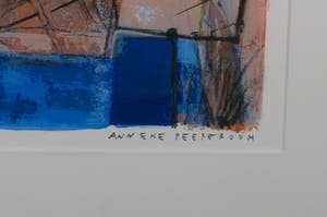 Anneke Peereboom - Zeefdruk, Zonder titel - Ingelijst kopen? Bied vanaf 40!