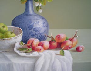 Buy Thomas Heesakkers - Stilleven met fruit en witte besjes? Bid from 495!