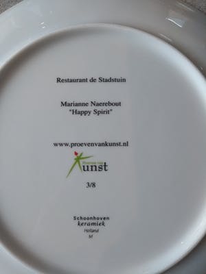 Marianne Naerebout - KERAMIEK SCHAAL ,,HAPPY SPIRIT,, kopen? Bied vanaf 25!