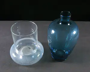 Floris Meydam - Lot van 2 glazen vazen! kopen? Bied vanaf 1!